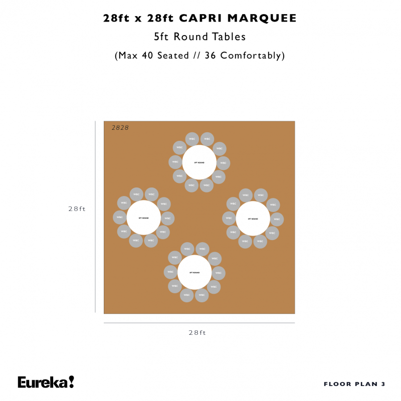 Capri Marquee Hire Floor Plan 3