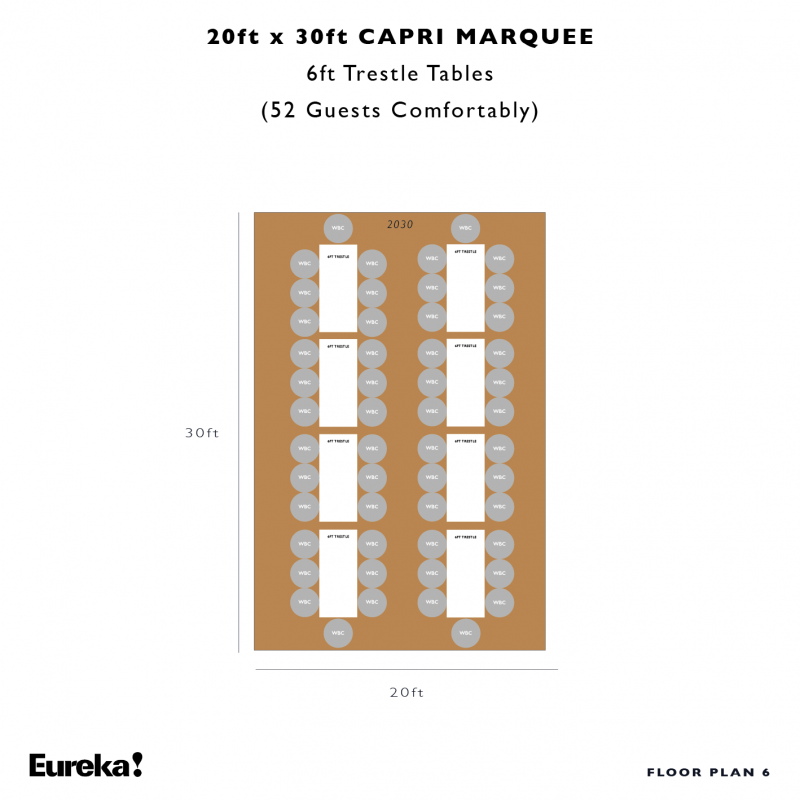 Capri Marquee Hire Floor Plan 6