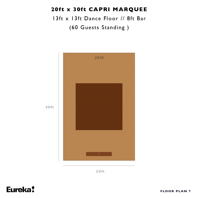 Capri Marquee Hire Floor Plan 7